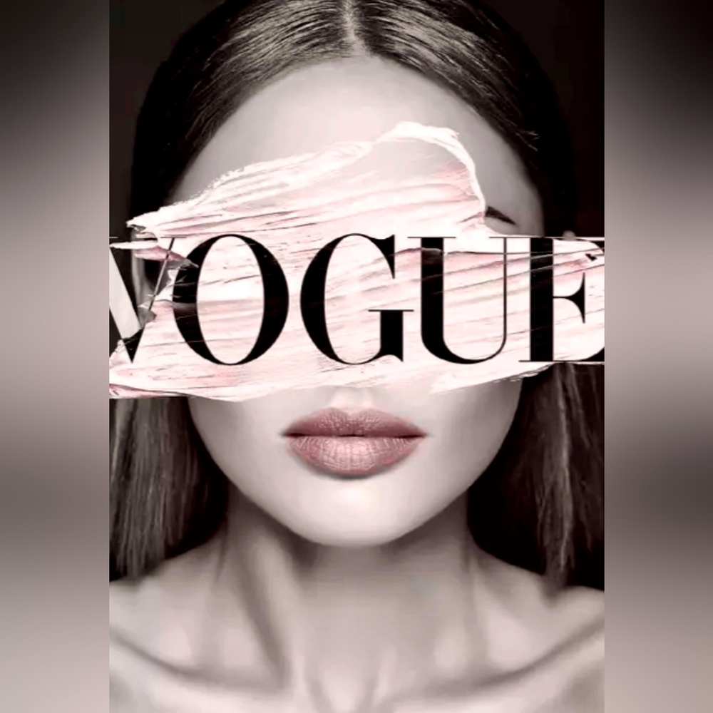 Strike a pose! VOGUE LUXURY, DESIGNER WALL ART office home decor